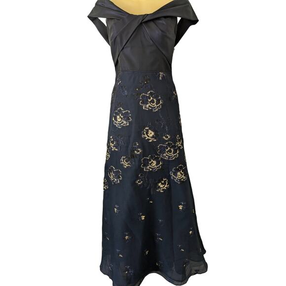 NWT Sz 8 Teri Jon by Rickie Freeman $1050 Formal Dress Mother of Bride Prom - Picture 1 of 7